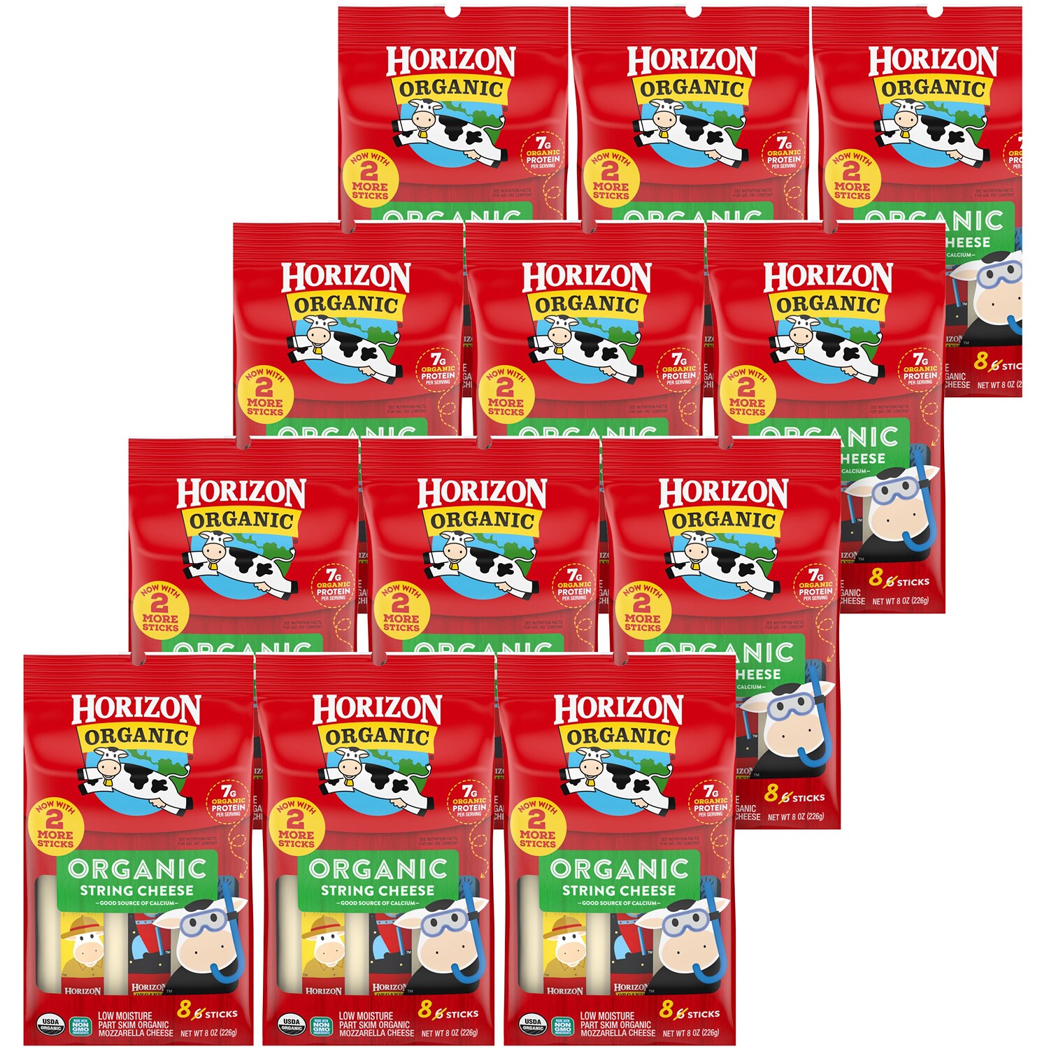 Horizon Organic String Cheese, Mozzarella